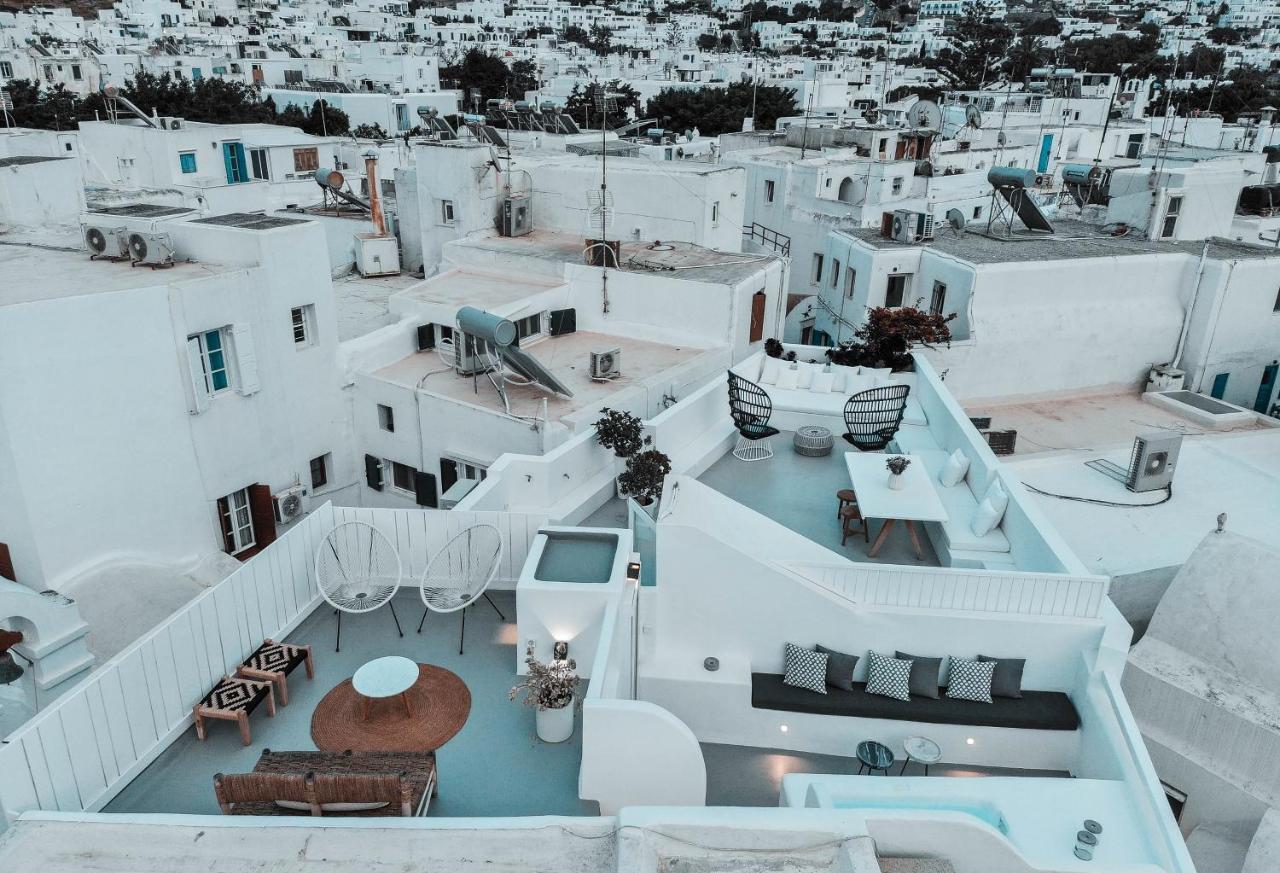 Вилла Roofs Of Chora (Adults Only) Mykonos Town Экстерьер фото